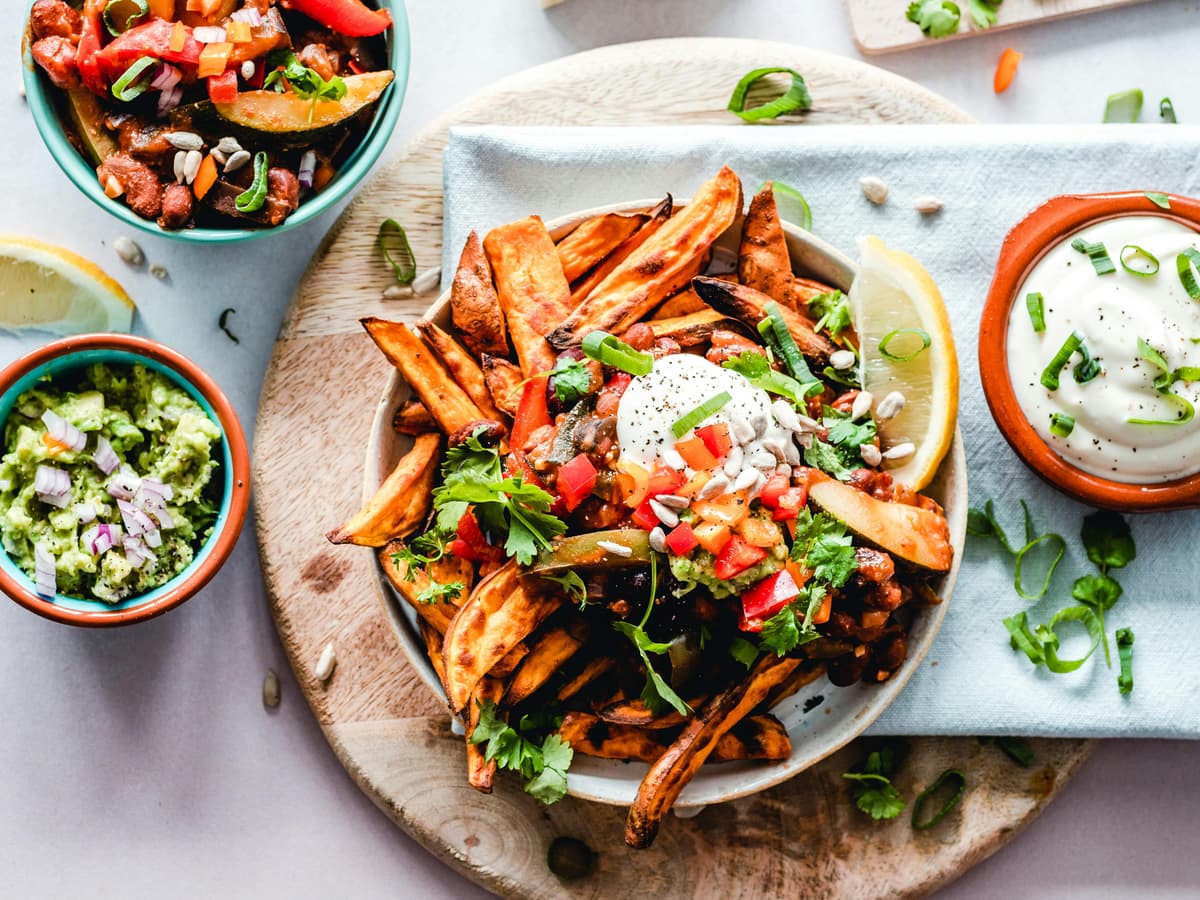Organic Mediterranean healthy food and meals