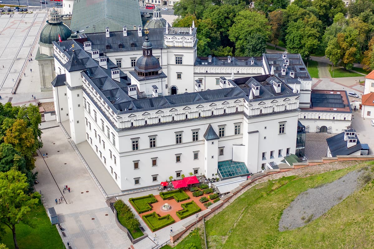 Palace of the Grand Dukes of Lithuania in Vilnius - reconstructed royal palace and national museum