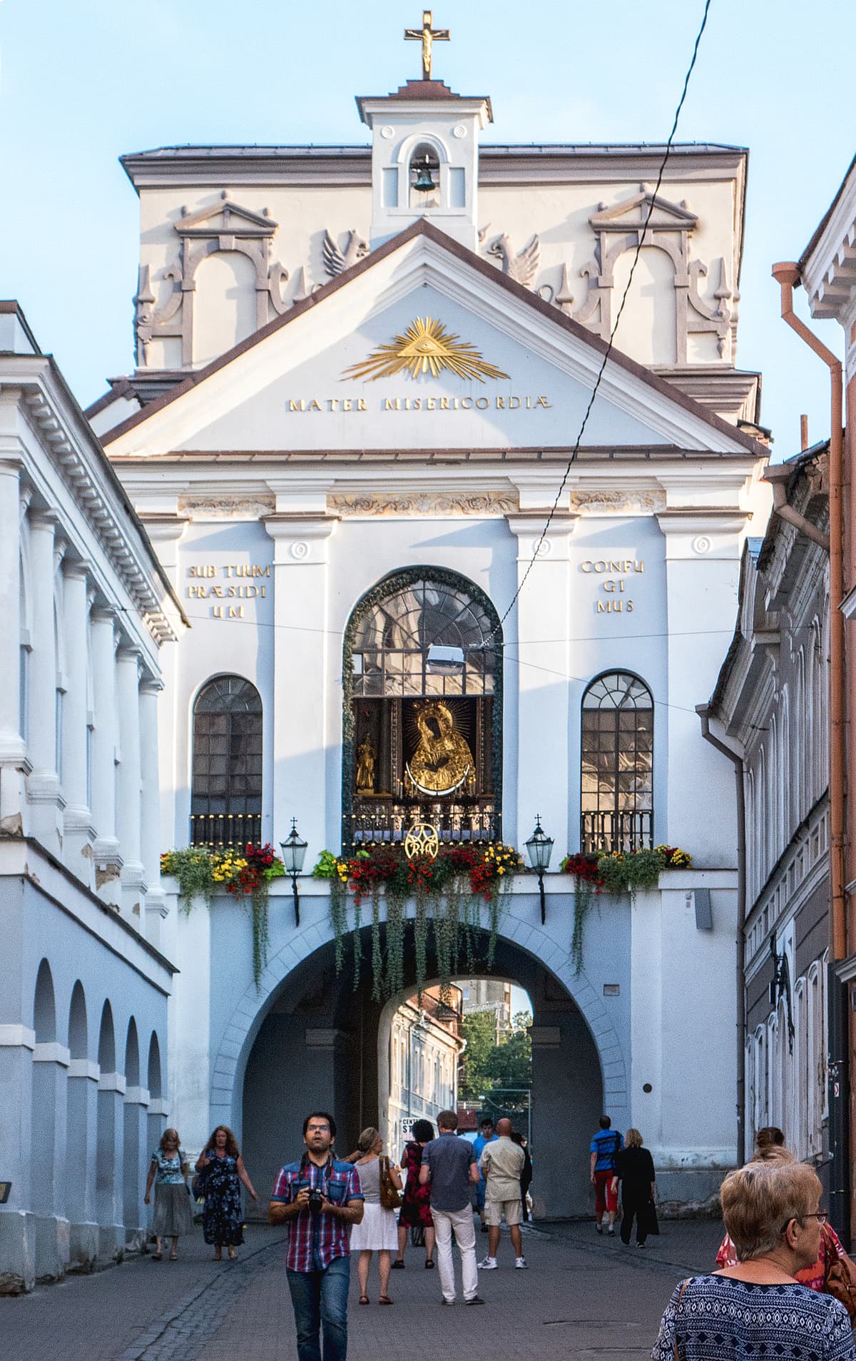 Gate of Dawn (Aušros Vartai) in Vilnius - historic city gate with chapel of the Blessed Virgin Mary